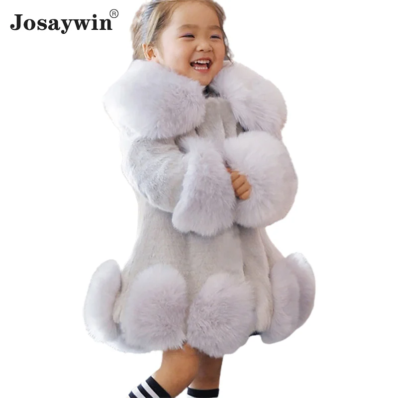 Top Trends: Winter Jacket Kids Girl Parkas Cute Warm Wedding Faux Fur Coat For Girls Children Winter Clothes Soft Party Baby Girl Coats Shoppable Styles