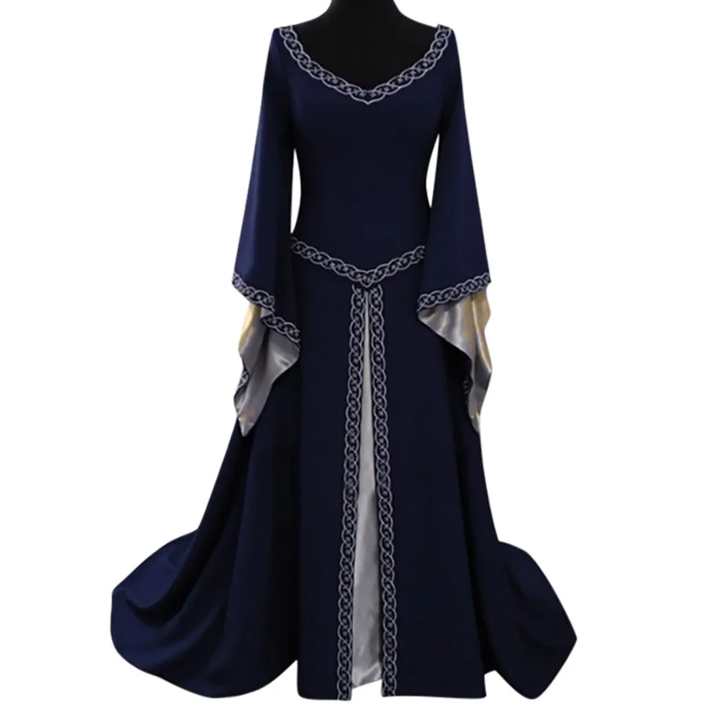 Top Trends: Cosplay Medieval Palace Princess Dress Women Costumes Mid Modern Long Dress Cosplay European Party Traditional Retro Dresses Shoppable Styles