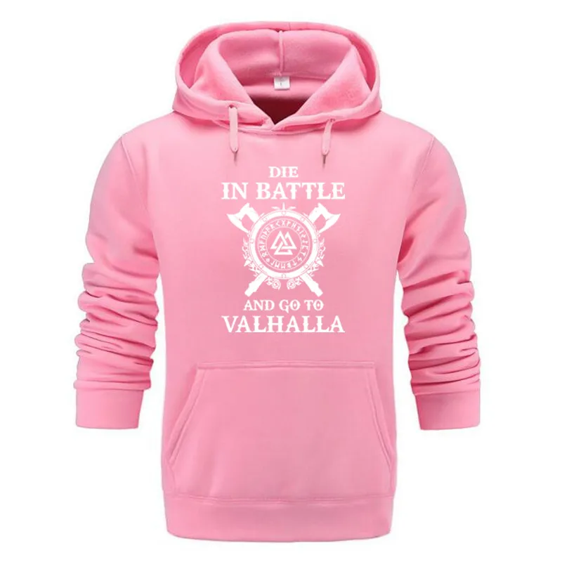 Top Trends: Odin Vikings Sweatshirt Men Die In Battle And Go To Valhalla Hoodie Crewneck Sweatshirts 2021 Winter Autumn Hip Hop Streetwear Shoppable Styles - Image 4