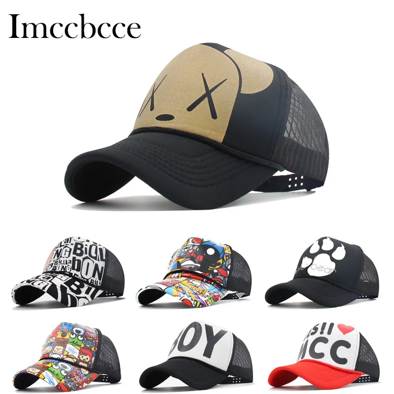 Top Trends: Summer Baby Boys Girls Baseball Cap Children Hats Embroidery Letter Graffiti Snapback Sun Hats Outdoor Mesh Cartoon Hip-hop Cap Shoppable Styles