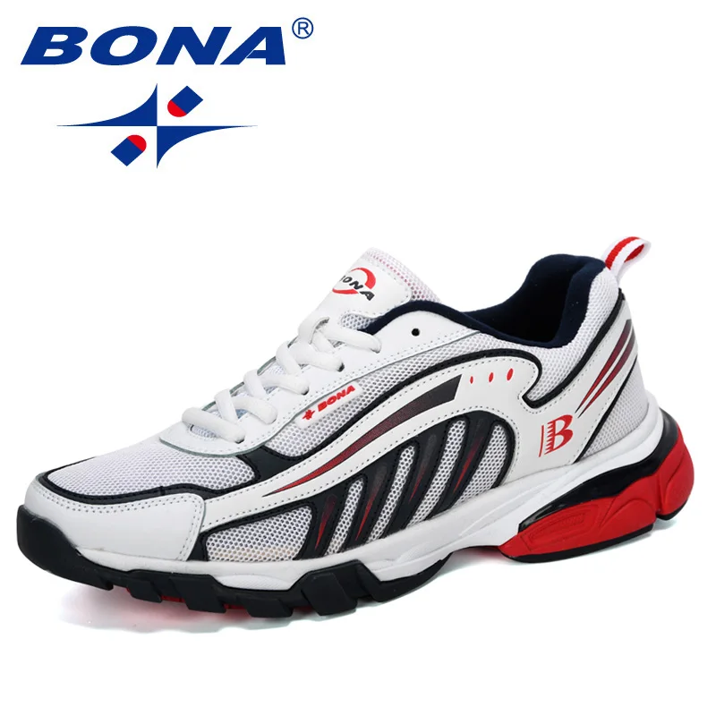 Top Trends: BONA New Designers Running Shoes Man Cow Split Sport Shoes Men Jogging Footwear Outdoors Lightweight Breathable Men Shoes Shoppable Styles