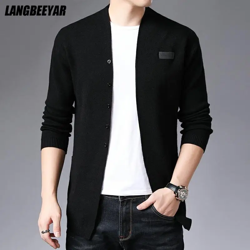 Top Trends: Top Quality New Autum Brand Fashion Woolen Slim Fit Knit Cardigan Men Japanese Sweater Casual Coats Jacket Mens Clothes 2023 Shoppable Styles