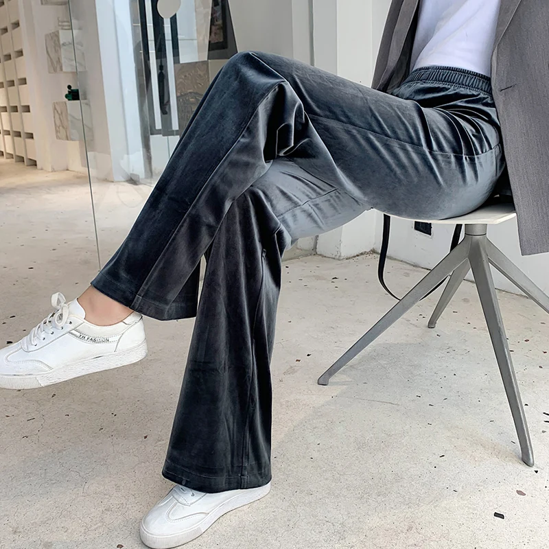 Top Trends: Women&#039;s Pants Straight Female Trousers Wide Leg Korean Style Fashion Streetwear Vintage Velvet Casual Loose Pants Suits Office Shoppable Styles