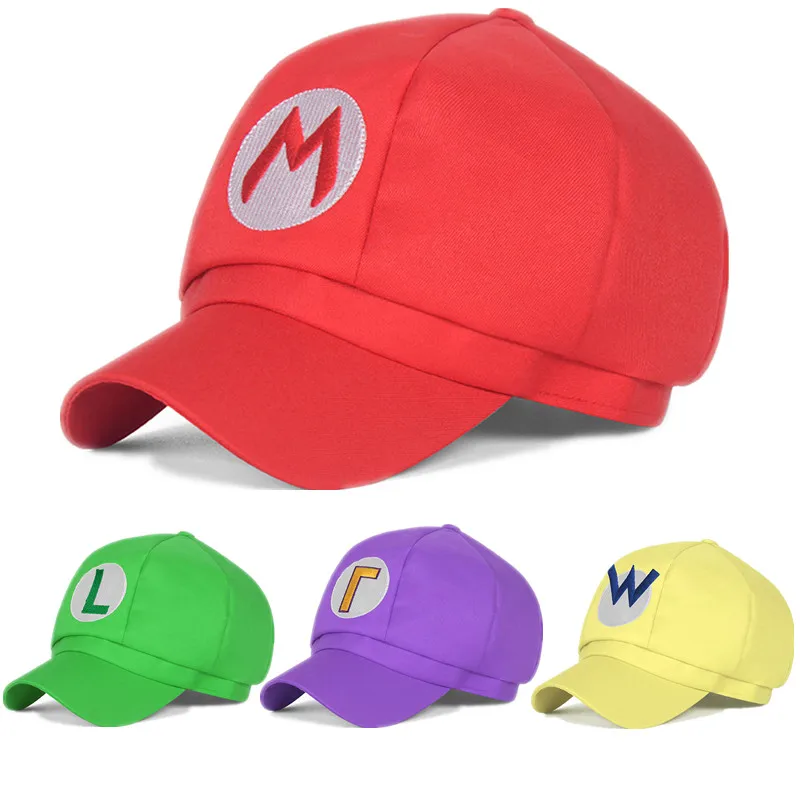 Top Trends: Game Super Hat Luigi Bros Cosplay Octagonal Baseball Cap Prop Shoppable Styles