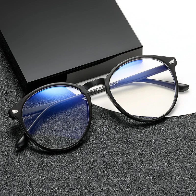 Top Trends: Unisex Anti Blue Rays Computer Glasses Women Vintage Round Frame Gaming Glasses Men Anti Eye Eyestrain Light Blocking Eyewear Shoppable Styles - Image 2