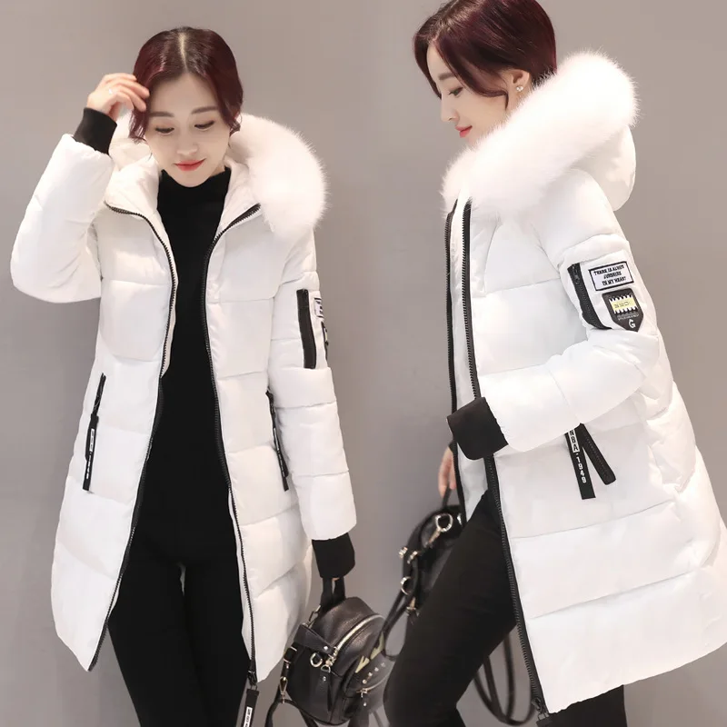 Top Trends: Parka Women Winter Coats Long Cotton Casual Fur Hooded Jackets Women Thick Warm Winter Parkas Female Overcoat Coat 2019 MLD1268 Shoppable Styles