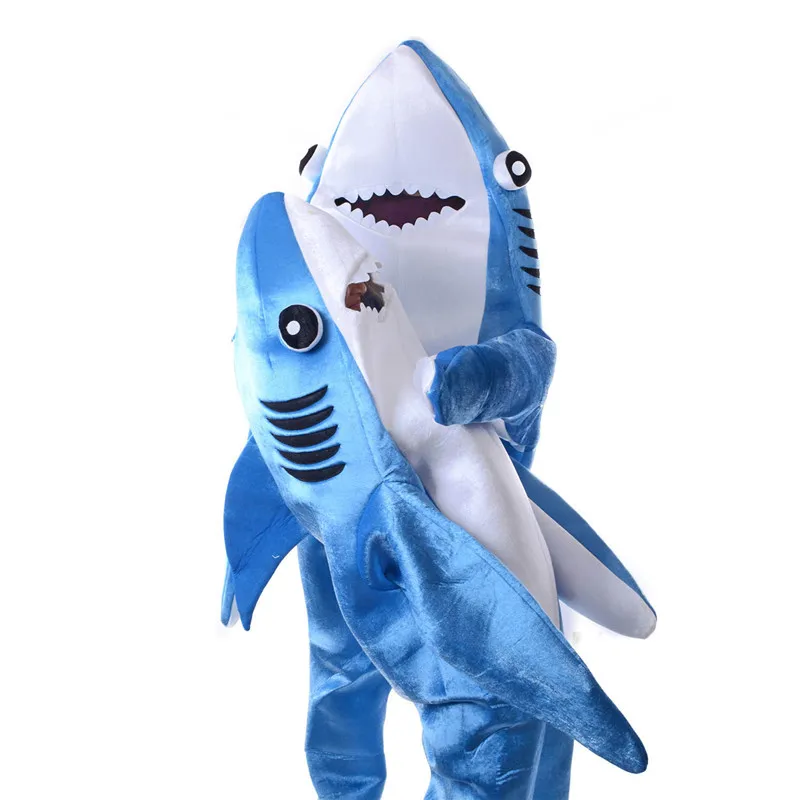 Top Trends: Kids Jumpsuit Cosplay Costume Shark Stage Clothing Fancy Dress Halloween Christmas Props Onesies For Adults Jumpsuit Shoppable Styles