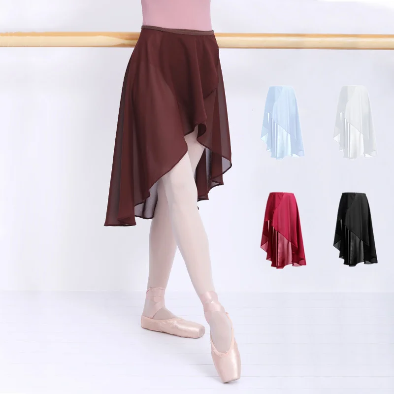 Top Trends: Ballet Skirt Women Adult Long Wrap Chiffon Skirt Ballet Tutu Skate Skirt Adjustable Buckles Ballerina юбка Dance Wear Shoppable Styles