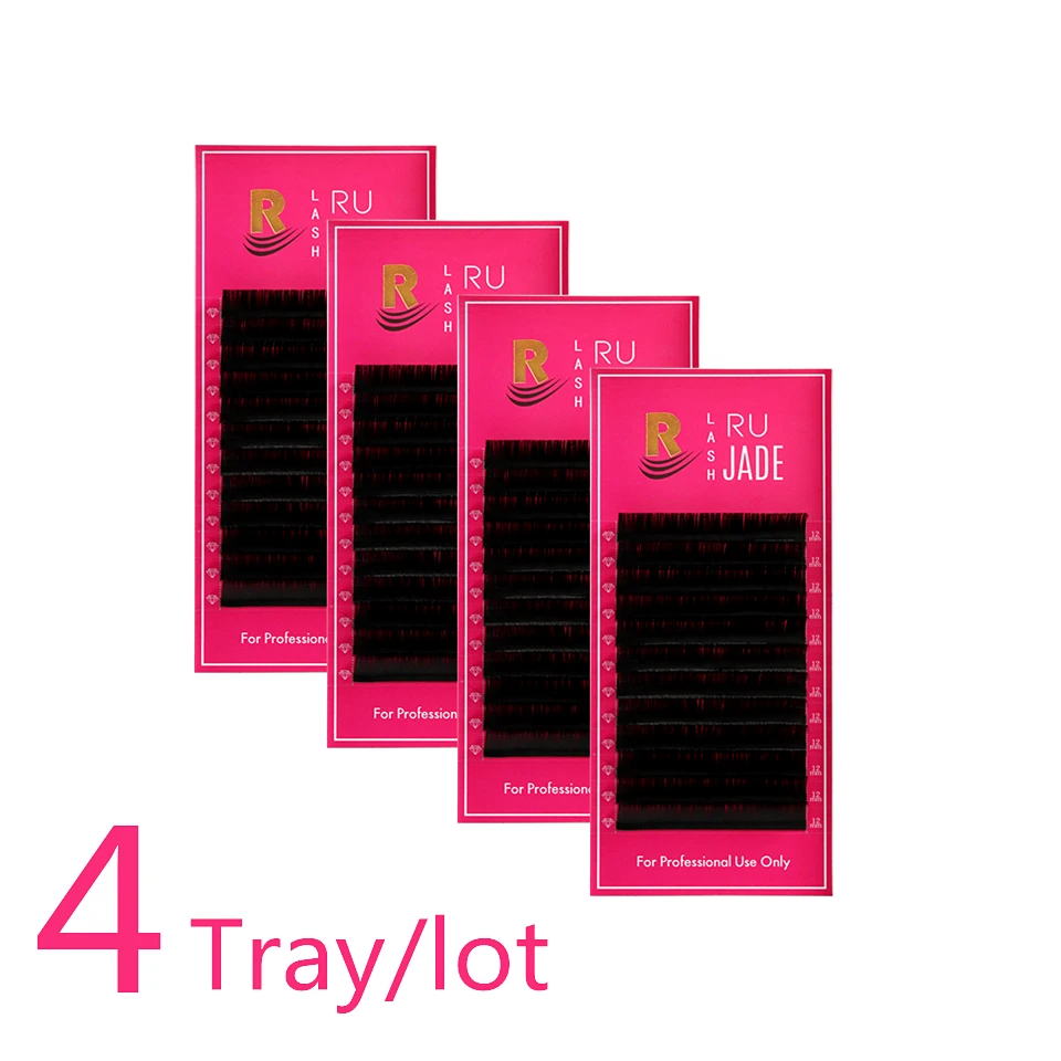 Top Trends: 4 Tray / Lot False Eyelashes 8-15mm Mix Natural Soft Silk Lash Extension Individual Eyelashes Faux Russian Volume Lashes Cilios Shoppable Styles