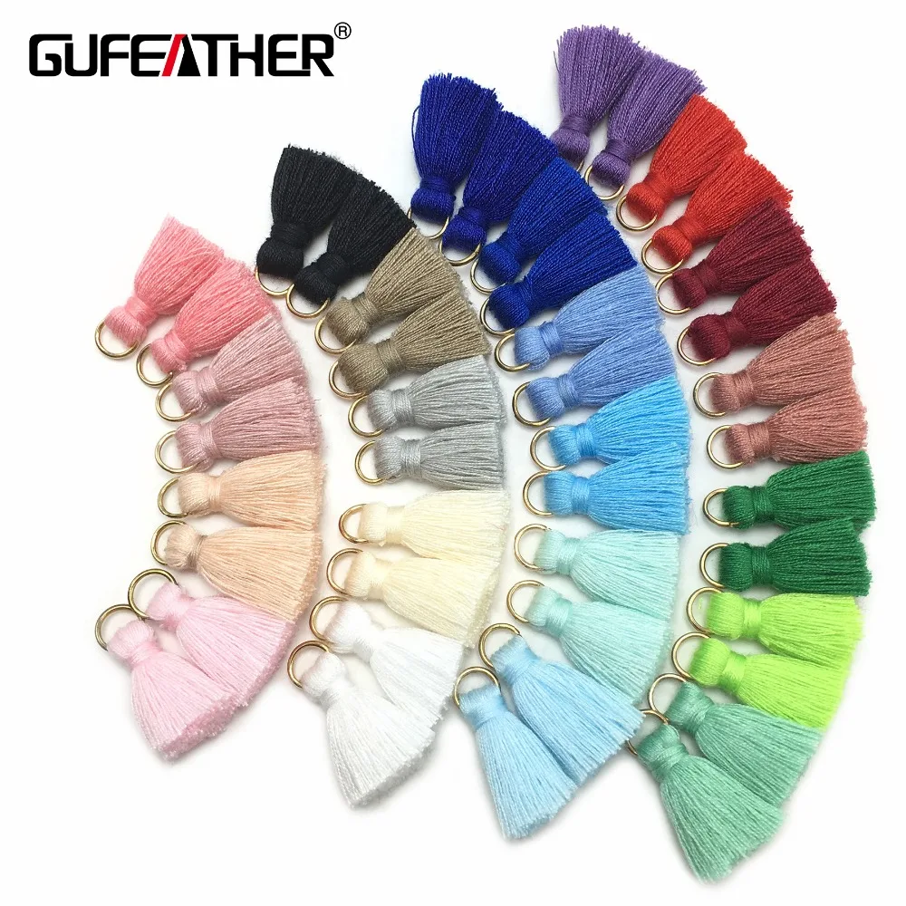 Top Trends: GUFEATHER L31 / 2cm Tassel / cotton Tassel Bursh / Golden Ring / Earring Tassels / jewelry Accessories / diy Accessories / jewelry Making Shoppable Styles