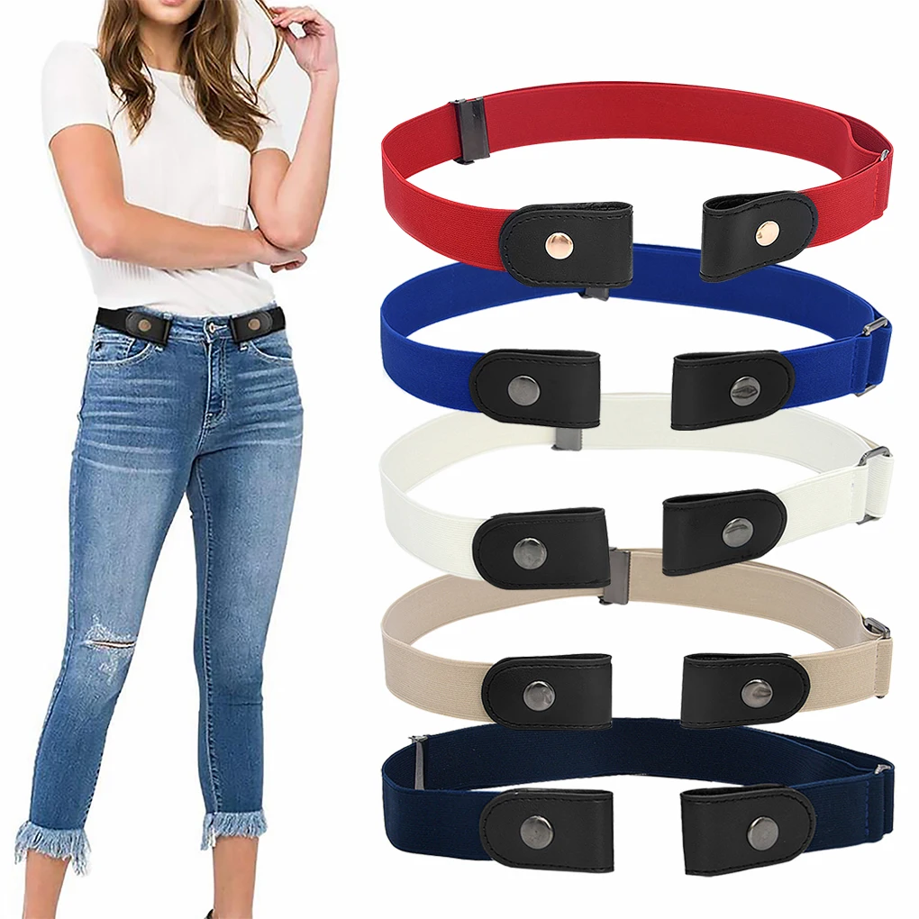 Top Trends: Multi Styles Buckle-Free Waist Belt For Jeans Pants No Buckle Stretch Elastic Waist Belt For Women Men Shoppable Styles - Image 2