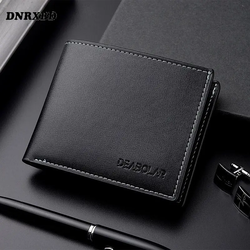 Top Trends: Wallet Men New Brand Purses For Men Men&#039;s Wallets Retro Business Cards Wallet Men Slim Short Purses Leather Credit Card Holders Shoppable Styles