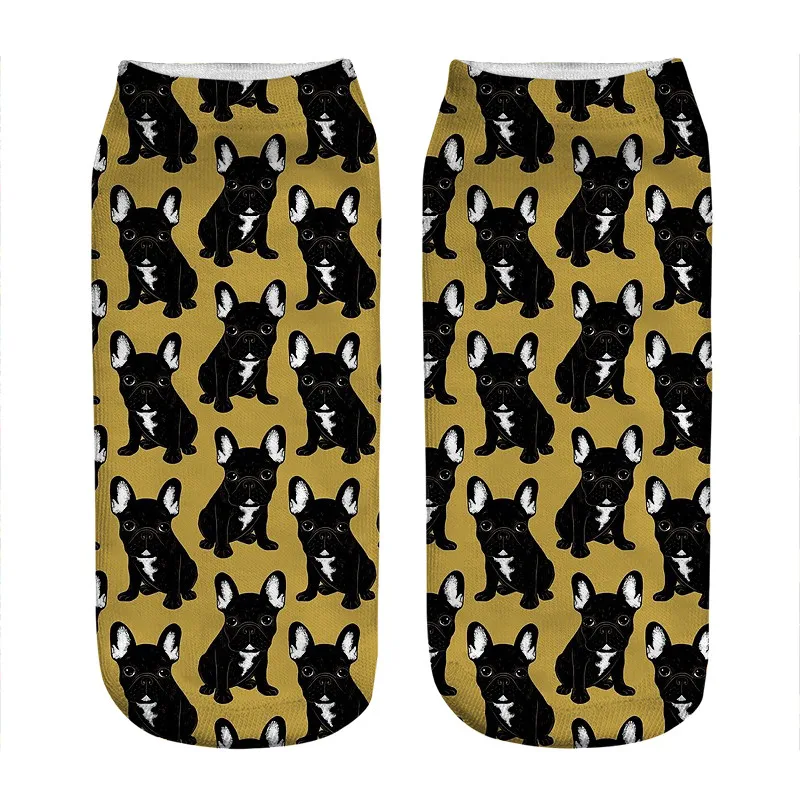 Top Trends: Women&#039;s Socks Kawaii Brindle French Bulldog Printed Socks Woman Harajuku Happy Funny Novelty Cute Girl Gift Socks For Women Shoppable Styles