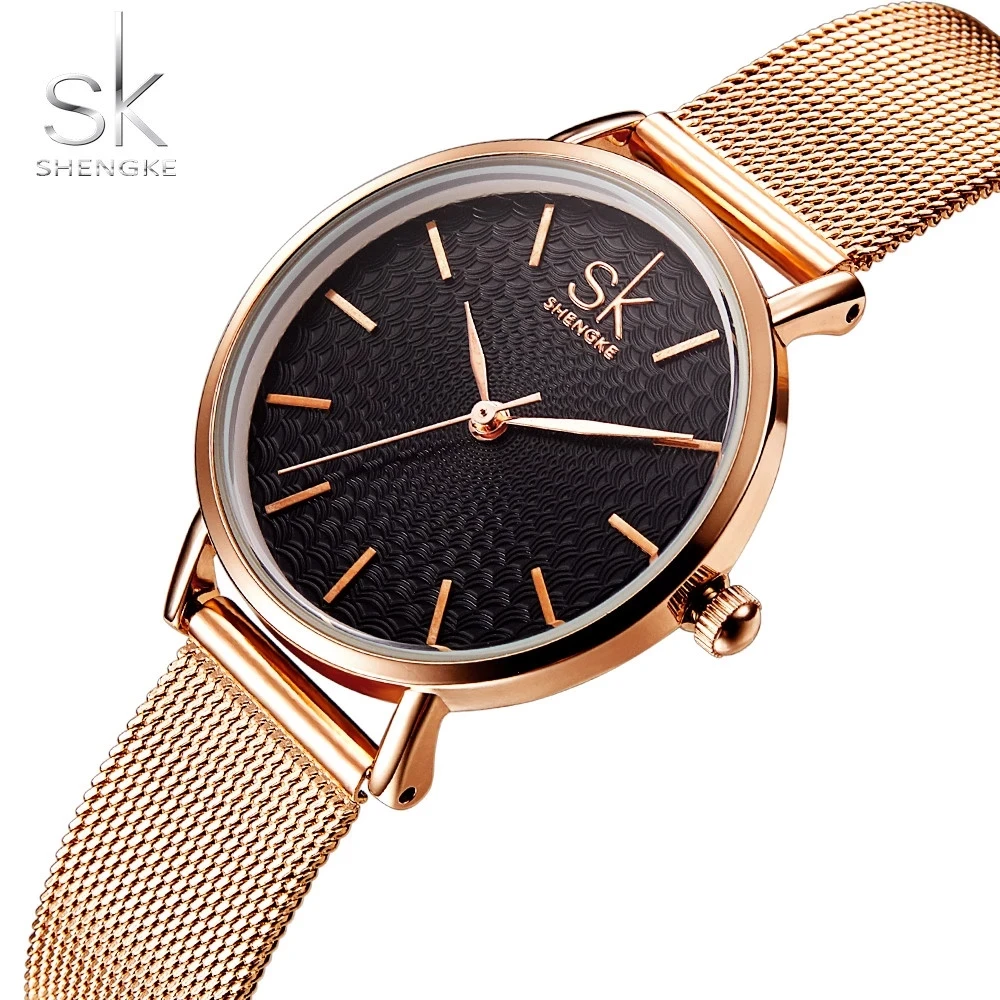 Top Trends: SHENGKE Top Luxury Brand Watches Women Fashion Quartz Watch Waterproof Wristwatches For Lady Clock New Style Relogio Feminino Shoppable Styles