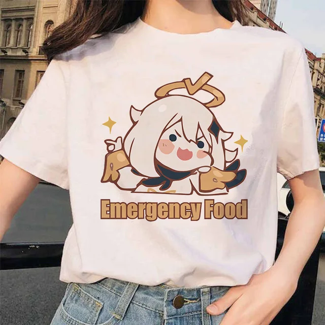 Top Trends: Genshin Impact T Shirt Women Game Cartoon Print T-Shirt Femme Kawaii Clothes Summer Tops Hu Tao Tshirt Funny Keqing Female Shoppable Styles - Image 3