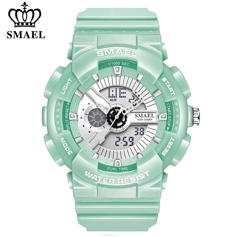 Top Trends: SMAEL Brand Fashion Women Digital Watch Sport Waterproof Multifunction Wristwatch Ladies Watches Female Clock Relogio Feminino Shoppable Styles