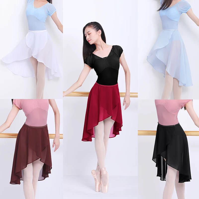 Top Trends: Ballet Skirt Dance Skirt Women Long Wrap Chiffon Dance Skirt Ballet Tutu Skate Skirt Adjustable Buckles Ballerina Shoppable Styles