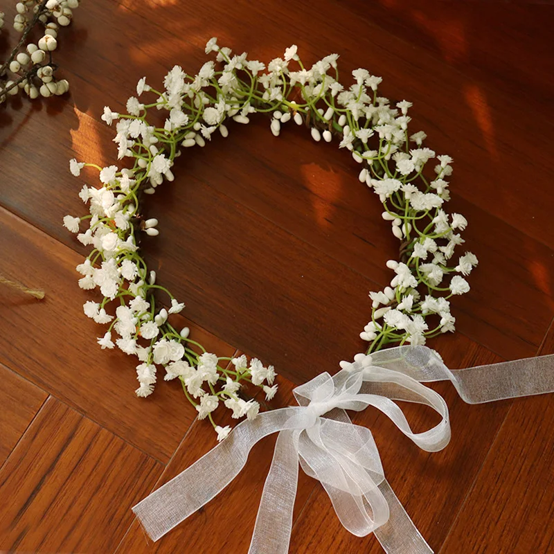 Top Trends: White Gypsophila Wreath Bridal Headhand Accessories Shoppable Styles