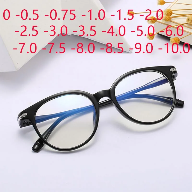 Top Trends: Women Glasses Men Myopia Eyeglasses Resin Round Clear Lens Optical Spectacle -0.5 -1.0 -1.5 -2.0 -2.5 -3.0 To -6.0 -7.0 -8.0 Shoppable Styles