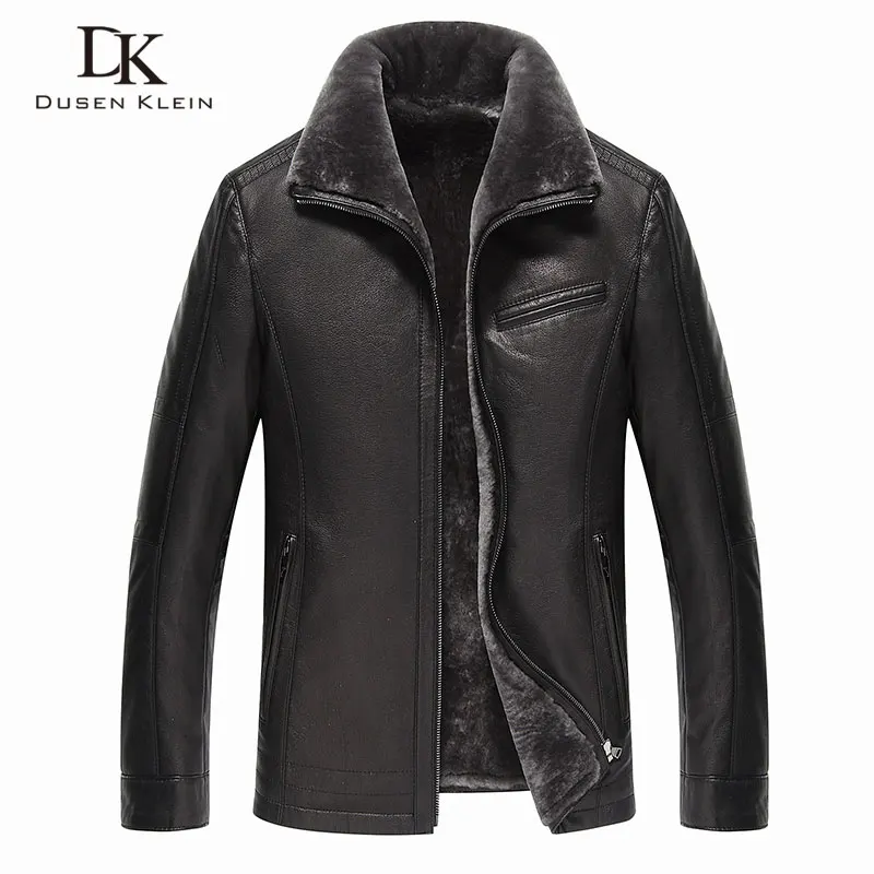 Top Trends: Men Genuine Leather Jackets Brand 2019 New Men Wool Liner Winter Warm Coats Luxury Male Cow Leather Outerwear Shoppable Styles