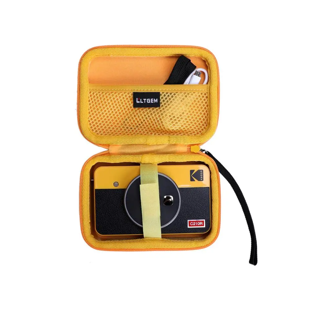 Top Trends: LTGEM Waterproof EVA Hard Case For Kodak Mini Shot 2 Retro Portable Wireless Instant Camera &amp; Photo Printer-Yellow Shoppable Styles