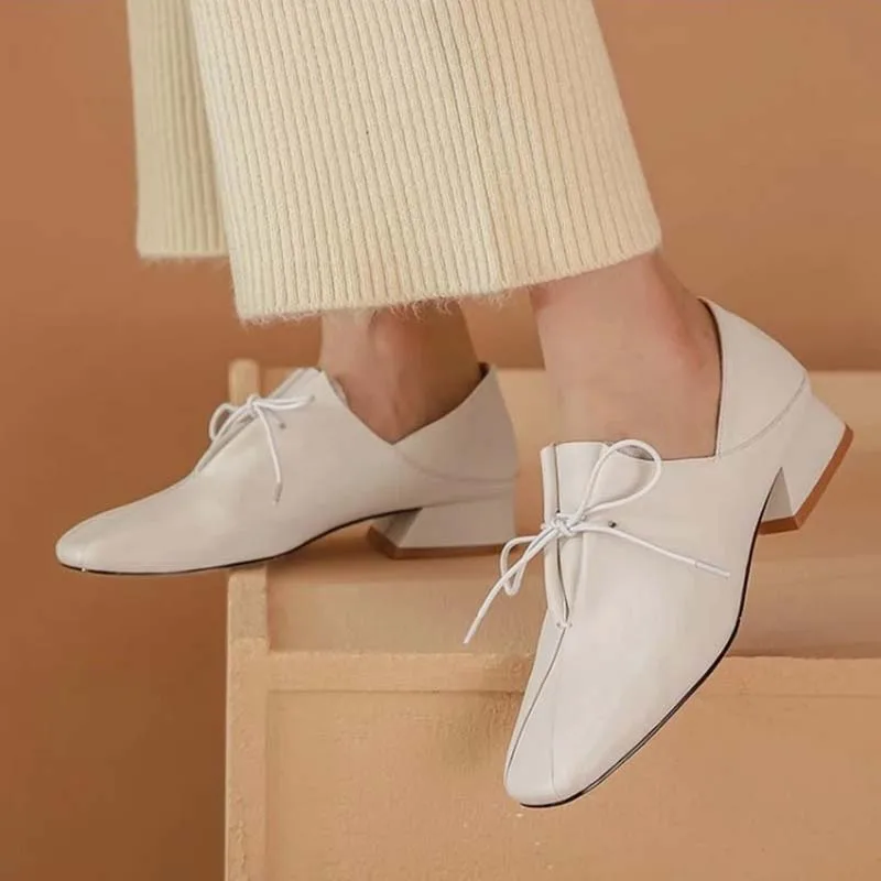 Top Trends: Women Loafers Soft Leather Shoes Comfortable Leather Shoes Casual 3cm High Heels Round Toe Solid Color Shoes Office Party Shoes Shoppable Styles