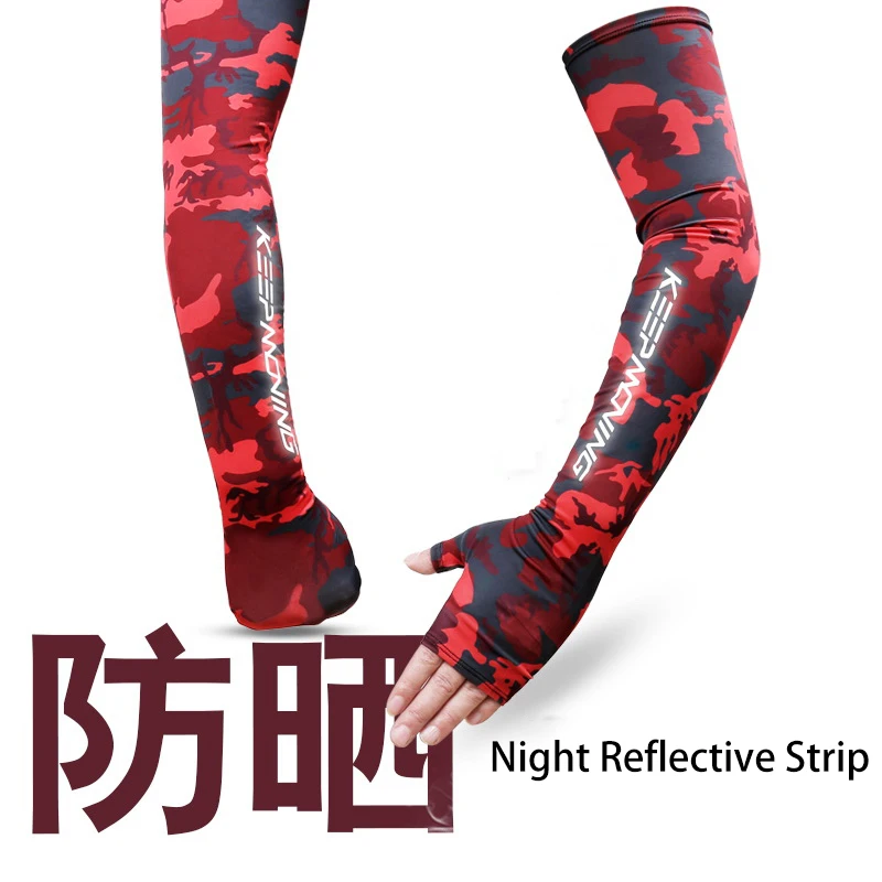 Top Trends: 2024 New Spring Summer Cycling Cuff For Men Sports Outdoor Camouflage Cool Gloves Women Arm Sleeves Sun Protection Ice Silk Shoppable Styles - Image 2