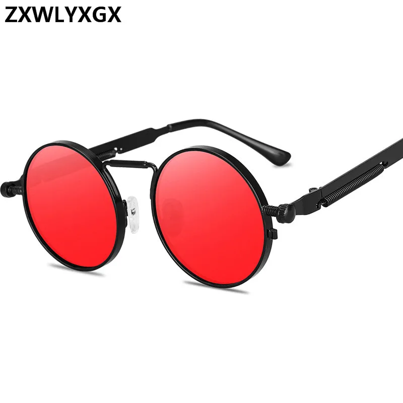 Top Trends: Vintage Punk Style Sunglasses Men Retro Round Metal Frame Women Sun Glasses Fashion Eyewear Gafas Sol Mujer UV400 Shoppable Styles - Image 3