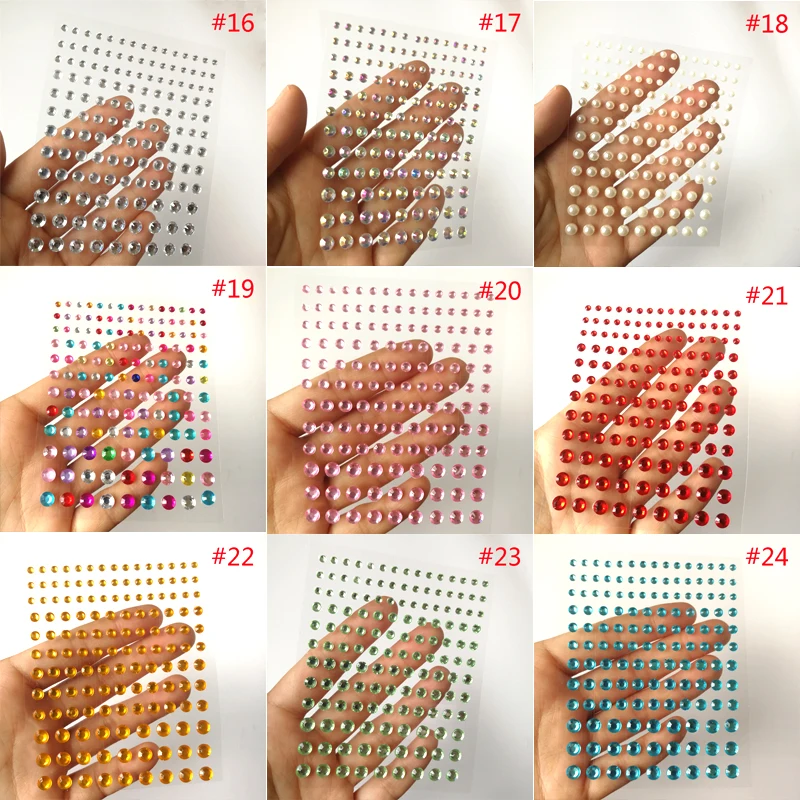 Top Trends: Makeup Diamond Eyes Face Festival DIY Body Crystal Gems Tattoo Adhesive Rhinestone Nail Art Decoration Acrylic Eyeshadow Sticker Shoppable Styles - Image 3