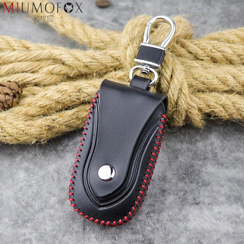 Top Trends: Genuine Leather Men Car Key Wallet Unisex Housekeeper Women Keys Organizer Keychain Cover Zipper Keys Case Bags Pouch Key Holder Shoppable Styles