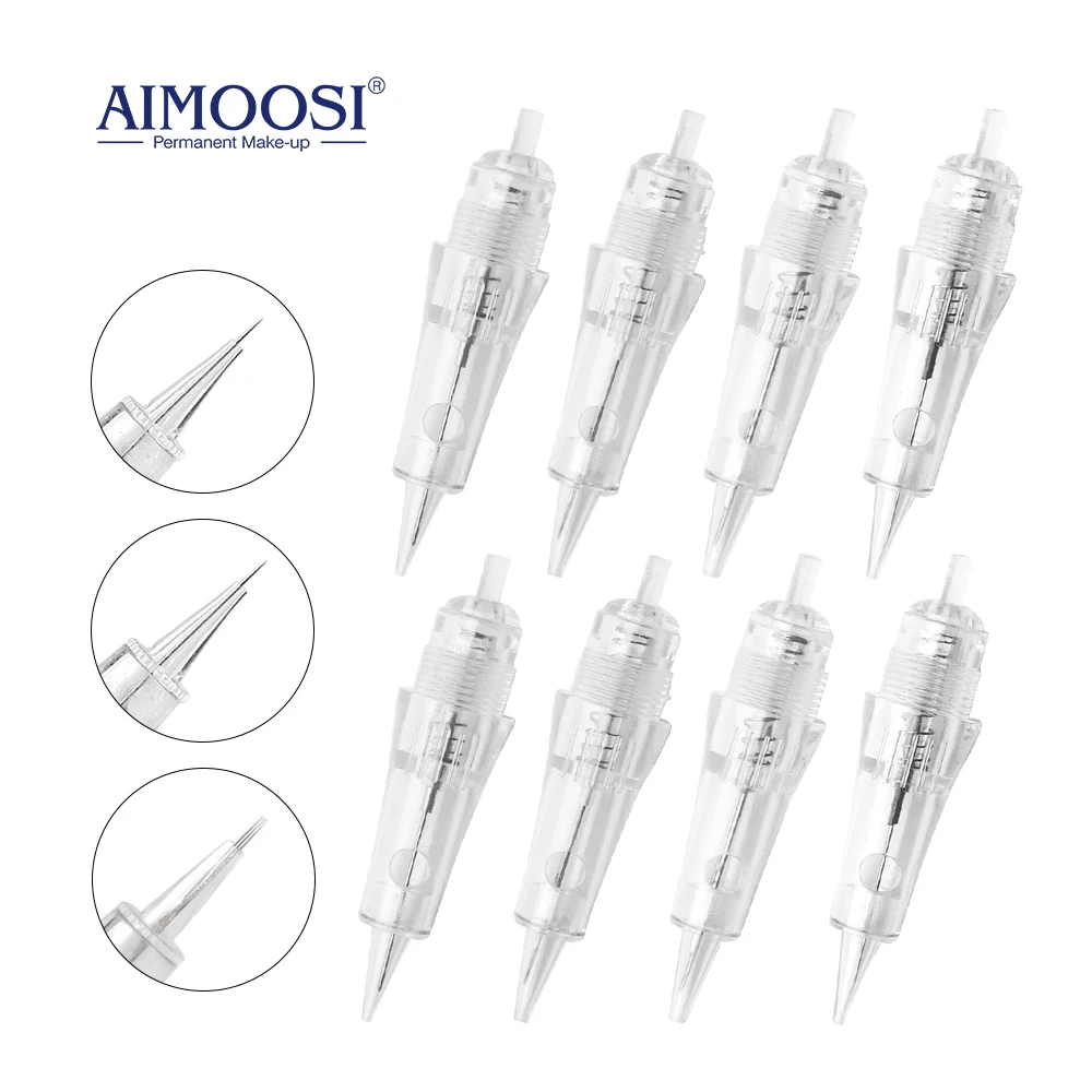 Top Trends: AIMOOSI 100Pcs A5 Tattoo Needles Tattoo Microblading Piercing Needles Semi Permanent Eyebrows Lips Makeup PMU Tattoo Machine Gun Shoppable Styles