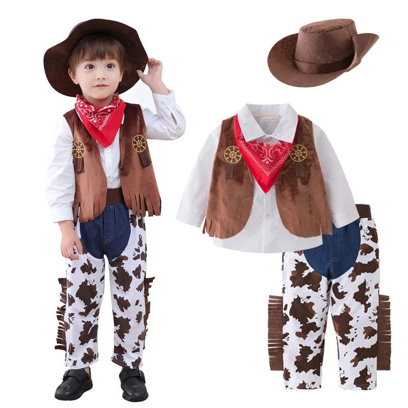 Top Trends: Umorden Fantasia Purim Halloween Costumes For Baby Toddler Kids Child Boys Cow Boy Cowboy Costume Party Fancy Dress Shoppable Styles