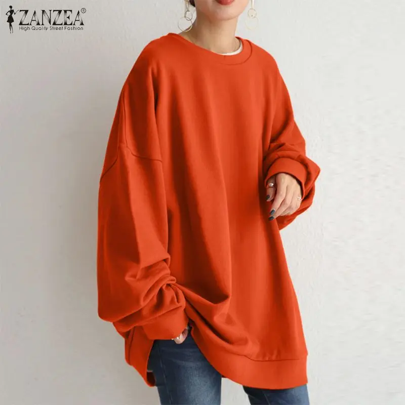 Top Trends: ZANZEA Autumn Long Sleeve SweatshirtsOversized Women Solid Loose Pullover Fashion Winter Hoodies Sweatshirt Casual Streetwear Shoppable Styles