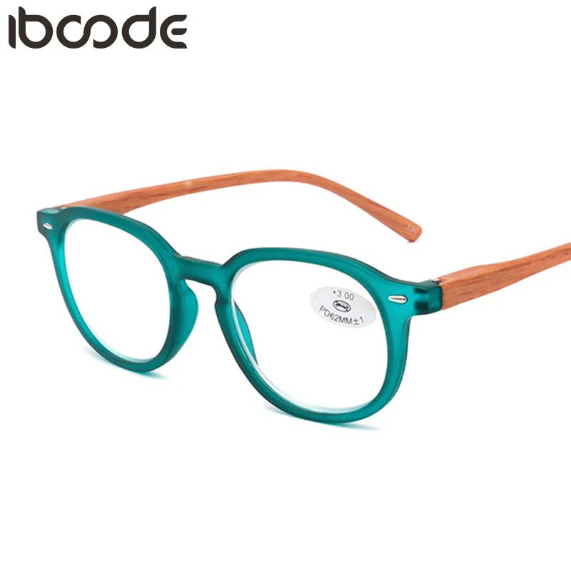 Top Trends: Iboode Reading Glasses Women Men Retro Square Frame Spring Legs Presbyopic Eyeglasses + 1.0 To + 4.0 Unisex Eyewear Oculos De Grau Shoppable Styles