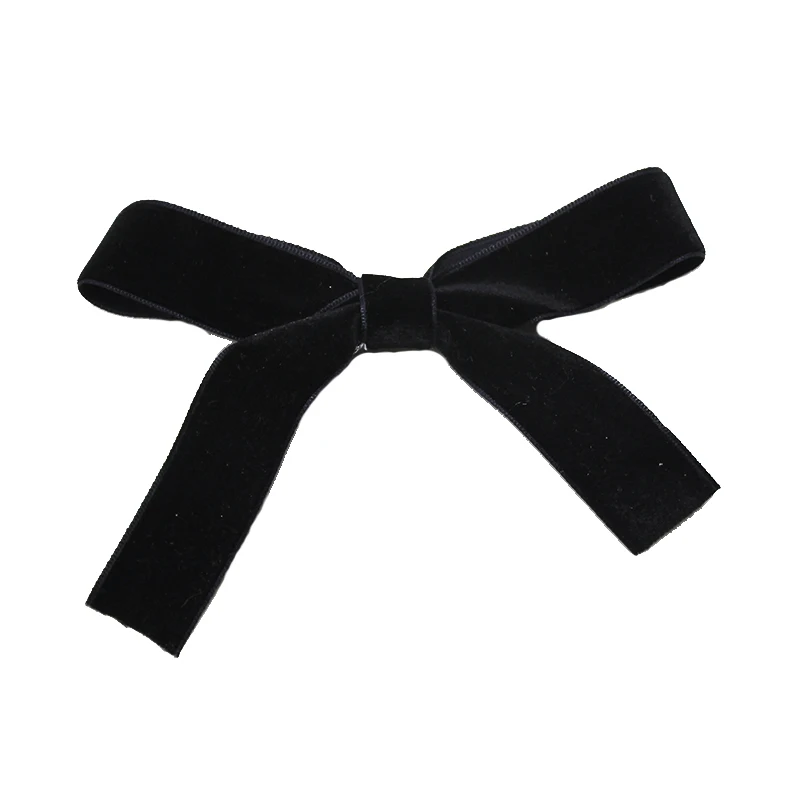 Top Trends: Lystrfac Fashion Velvet Bow Hairpin Women Girls Black Red Hairclip Headdress Bang Bow Hairgrips Back Head Retro Hair Accessories Shoppable Styles - Image 6