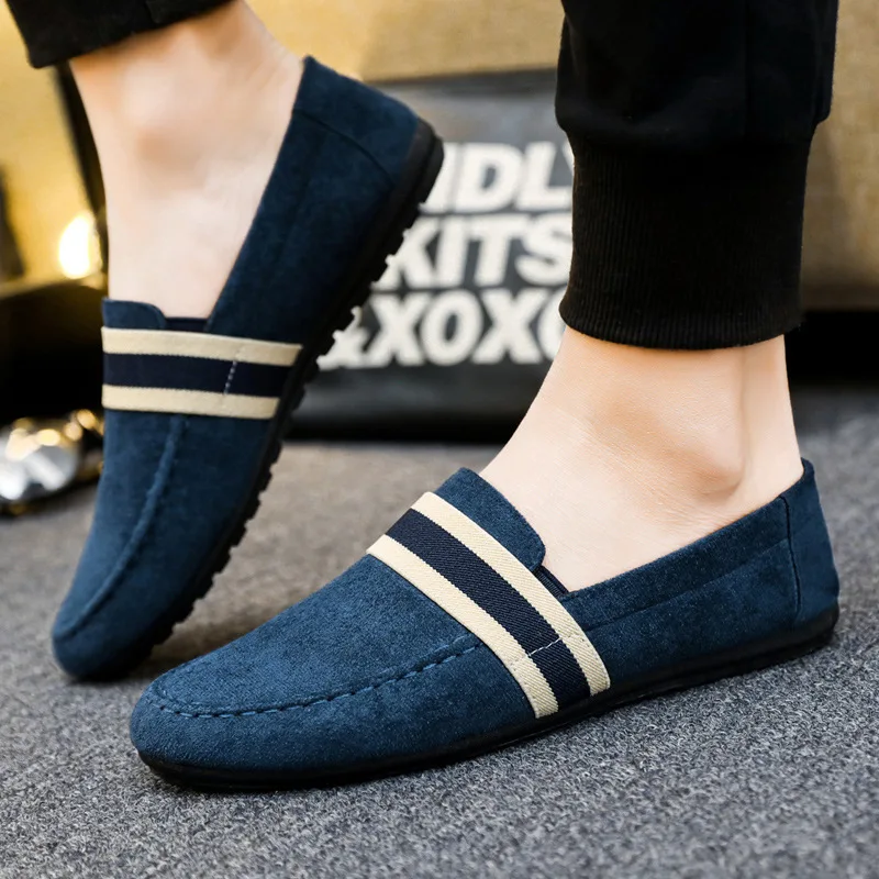 Top Trends: Men Shoes Black Blue Loafers Slip On Male Footwear Adulto Driving Moccasin Soft Comfortable Casual Shoes Men Sneakers Flats Shoppable Styles - Image 3