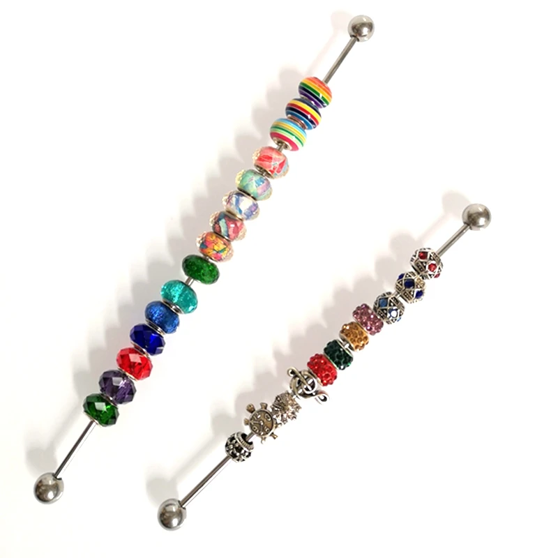 Top Trends: Wholesale Jewelry Charm Beads Display Metal Rod 2mm 3mm Hole Pandora Bracelet Beads Holder Organizer Trollbeads Storage Showcase Shoppable Styles - Image 4