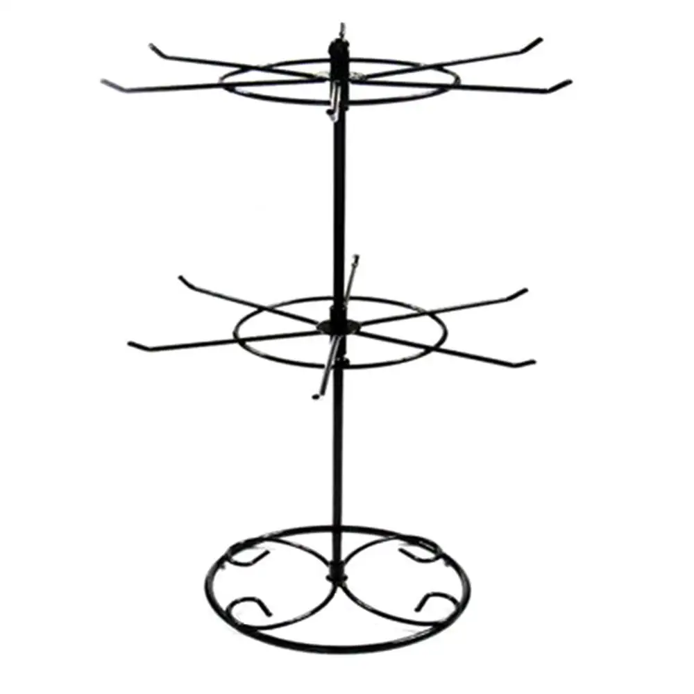 Top Trends: 50% Hot Sales 2 Tiers Rotating Detachable Metal Necklace Bracelet Jewelry Display Rack Stand Shoppable Styles