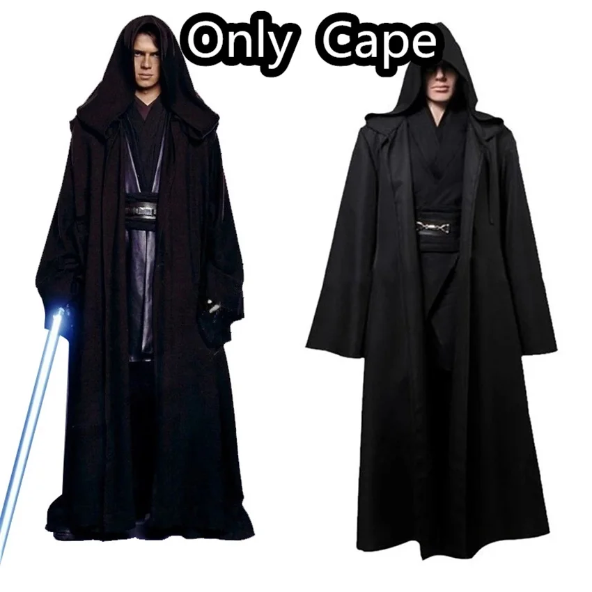 Top Trends: Unisex Halloween Jedi / Sith Knight Cloak Cosplay Adult / Kids Hooded Robe Cloak Cape Halloween Cosplay Costume Only Cape Shoppable Styles