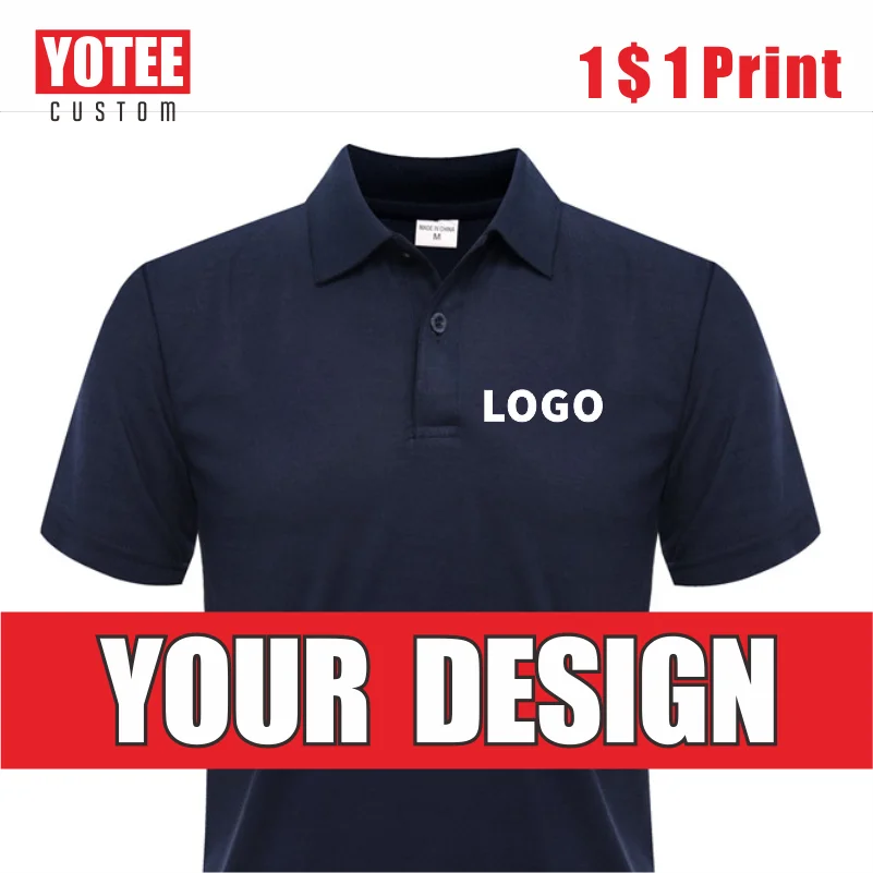 Top Trends: YOTEE Summer Men's Polo Shirt Cheap Casual Short Sleeve Personal Company Group Logo Custom Men And Women Custom Top Shoppable Styles