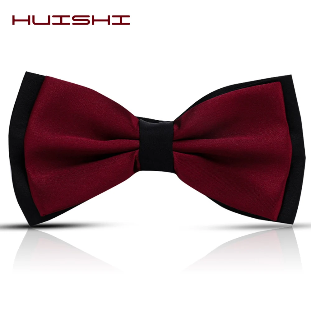 Top Trends: HUISHI Bowties For Men Male Solid Color Marriage Shirt Bow Ties For Men Solid Color Butterfly Cravat Two Tone Bowtie Butterflies Shoppable Styles