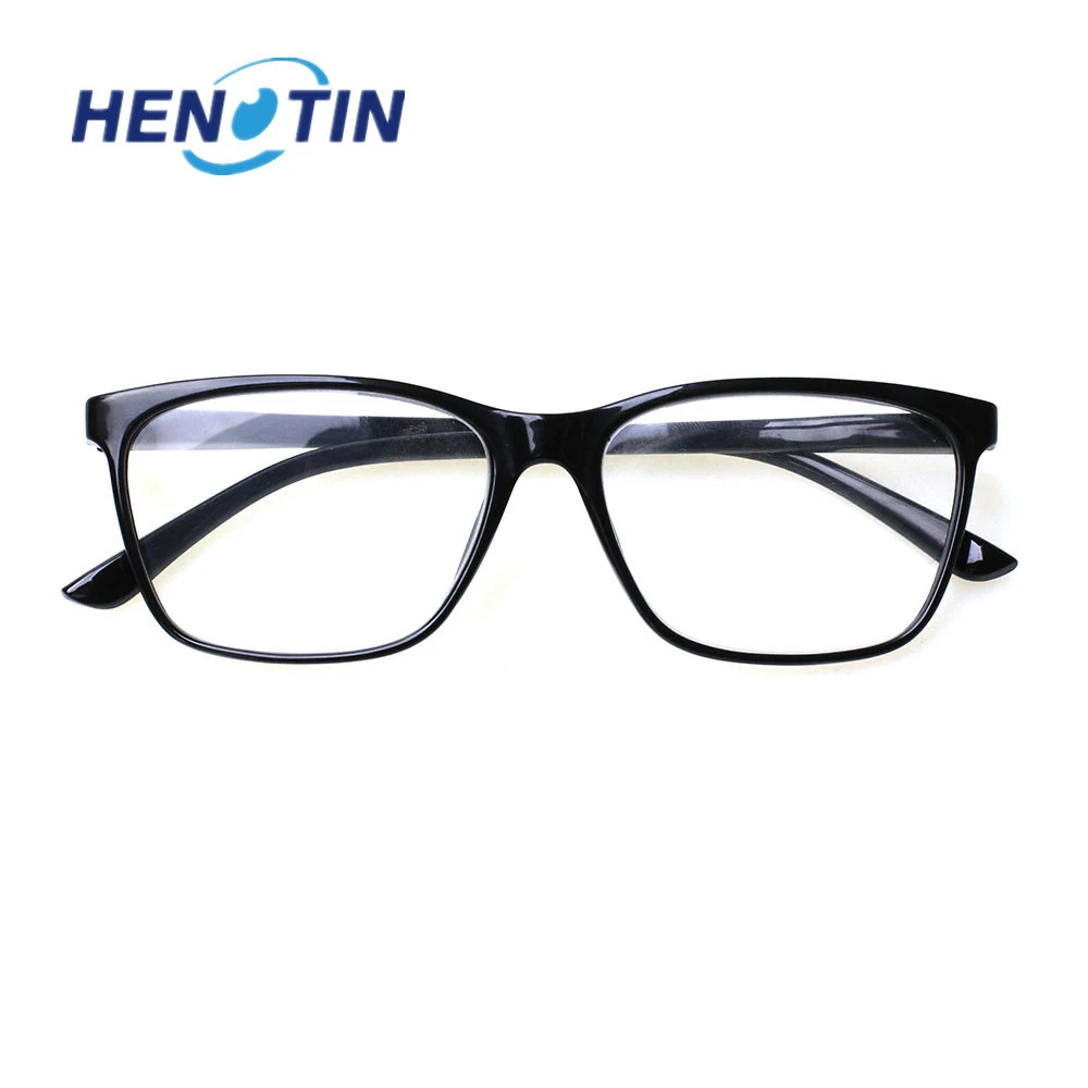 Top Trends: Henotin Reading Glasses Spring Hinge Rectangular Frame Men And Women HD Reader Eyeglasses Diopter 0~600 Shoppable Styles - Image 5