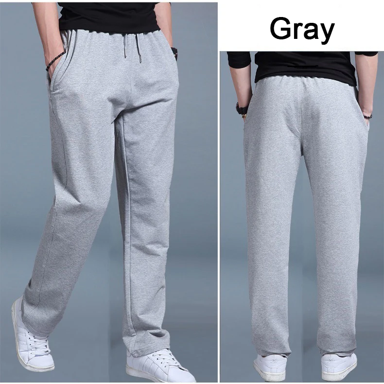 Top Trends: Men Autumn Summer Sports Running Pants Pockets Training Elastic Waist Jogging Casual Trousers Sweatpants Solid Fitness Fattening Shoppable Styles - Image 3