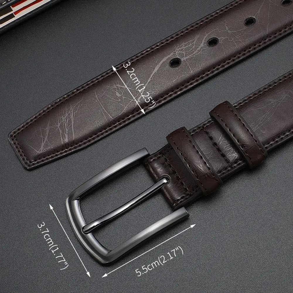 Top Trends: New Fashion Men's Genuine Leather Belts Designer Belt For Man Pin Buckle With Leather Strap Business Dress Male Belts HQ091 Shoppable Styles - Image 4