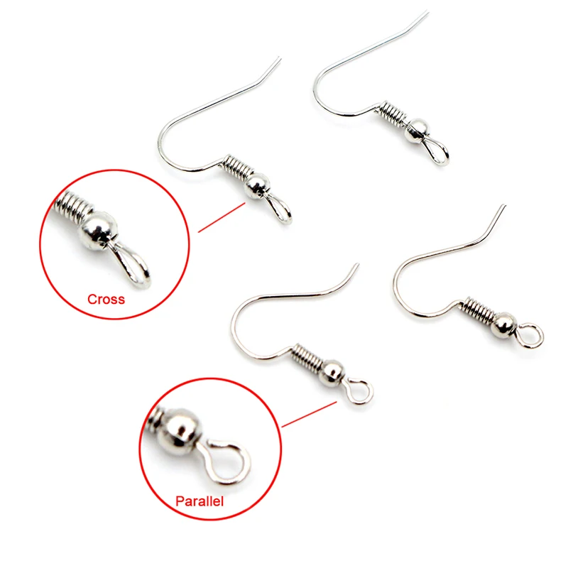 Top Trends: 100pcs / lot 20x17mm DIY Earring Findings Earrings Clasps Hooks Fittings DIY Jewelry Making Accessories Iron Hook Earwire Jewelry Shoppable Styles - Image 3