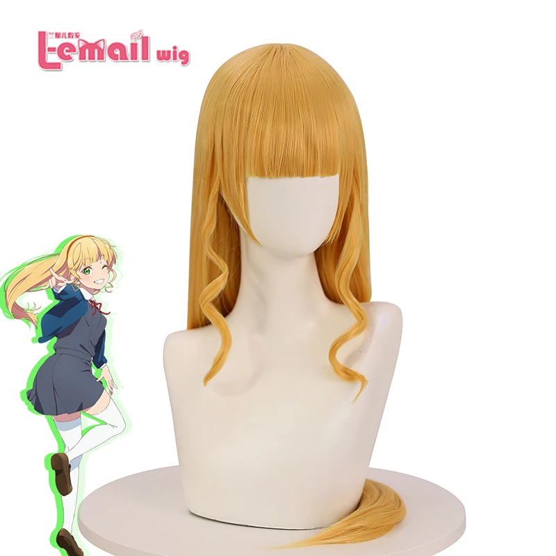 Top Trends: L-email Wig Love Live Heanna Sumire Cosplay Wig 80cm Yellow Straight Halloween Wig Heat Resistant Synthetic Hair Shoppable Styles