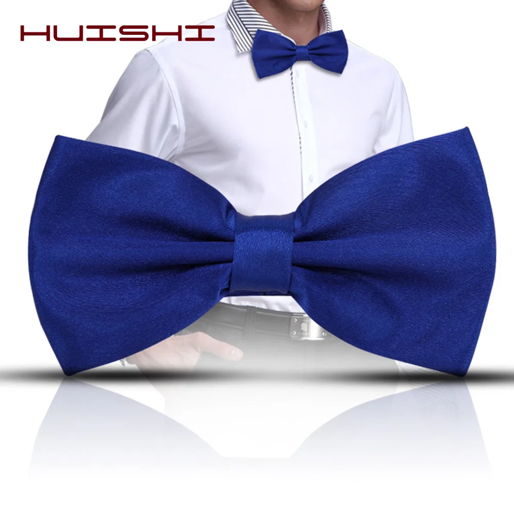 Top Trends: HUISHI Bow Tie Men Solid Bowties Black Bowtie Gold Bow Tie Red Green Pink Blue White Classic Bow Ties Men Shirt Accessories Gift Shoppable Styles