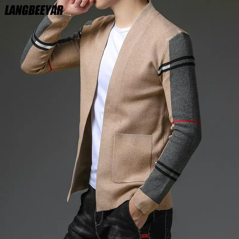 Top Trends: Top Grade New Autum Winter Designer Brand Luxury Fashion Knit Cardigans Sweater Men Casual Trendy Coats Jacket Men Clothes Shoppable Styles