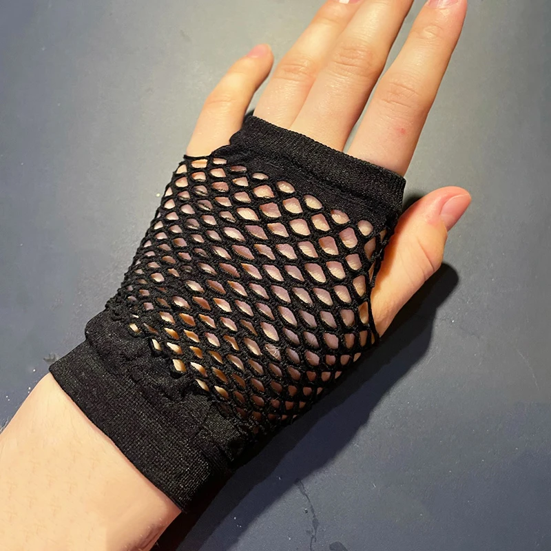 Top Trends: New Womens Short Black Fishnet Net Gloves Fashion Fingerless Mesh Gloves Punk Rock Fancy Night Club Party Sexy Beautiful Gloves Shoppable Styles