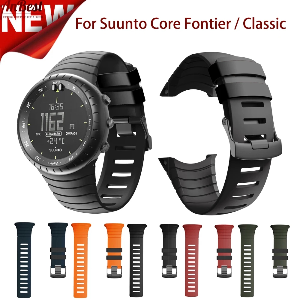 Top Trends: ANBEST Compatible For Suunto Core Frontier / Classic Soft Silicone Bracelet Replacement Strap For Suunto Core Smart Watch Band Shoppable Styles